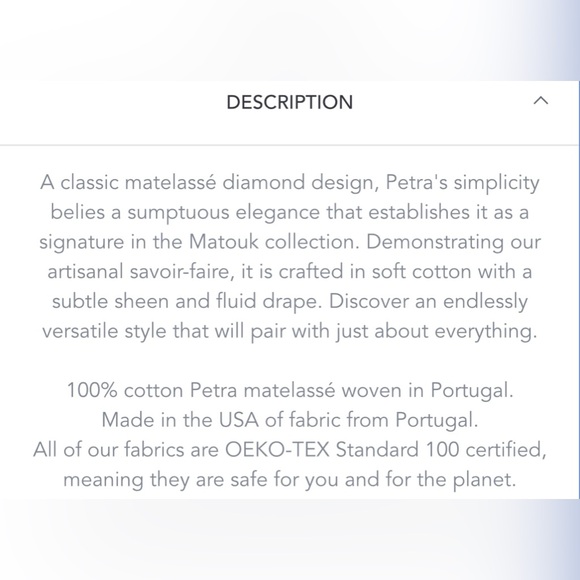 Matouk Petra Coverlet and 2 Euro Shams. Ivory.  Good used condition. King size. - Picture 15 of 16